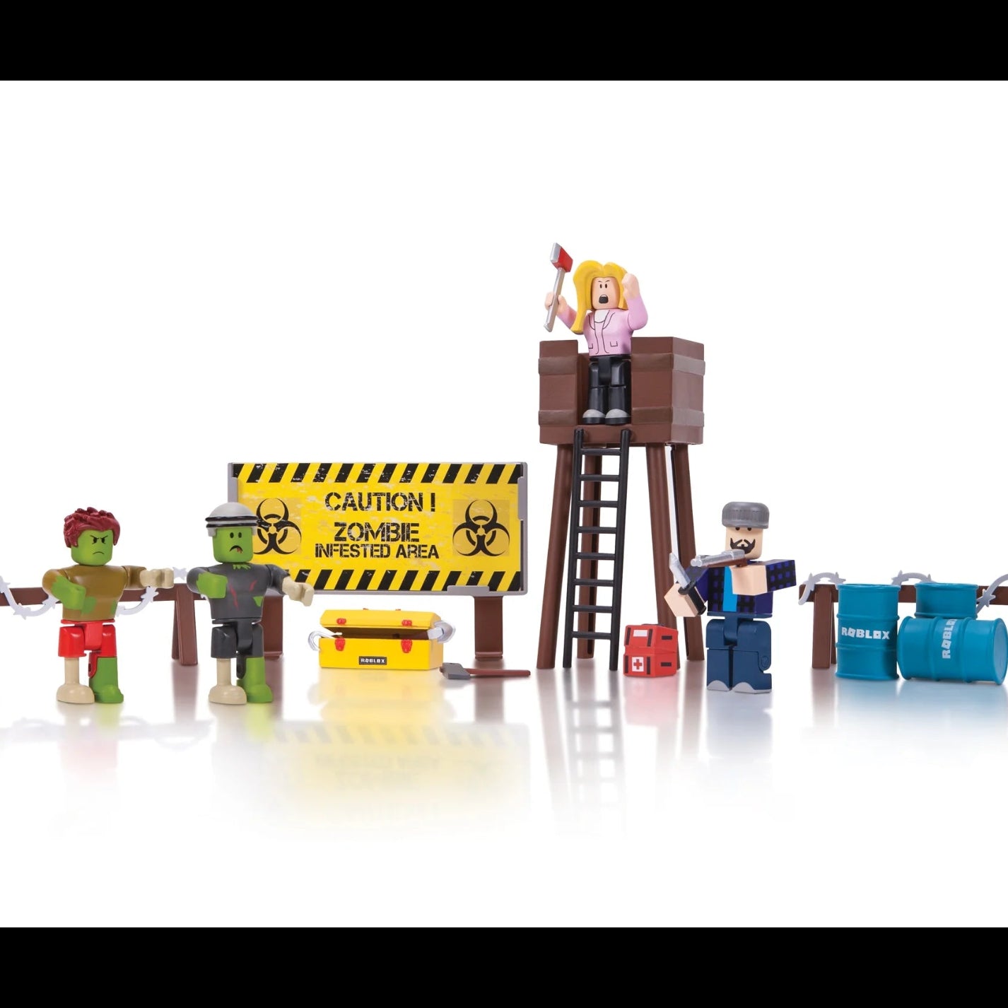 Action Collection - Zombie Attack Playset [Includes Exclusive Virtual Item]